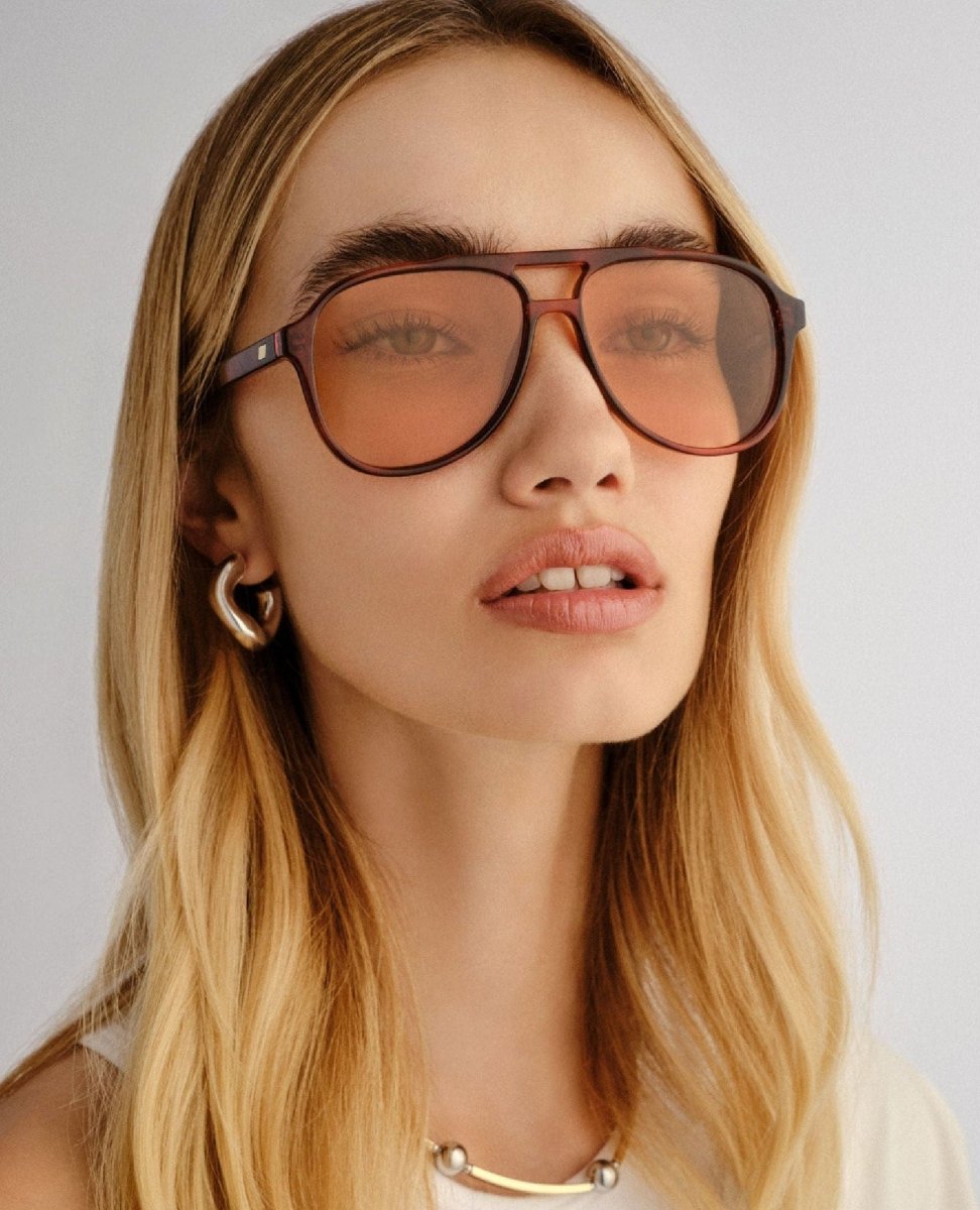 Le Spec Tragic Magic Toffee Tortioseshell Sunglasses - PINK ARROWS