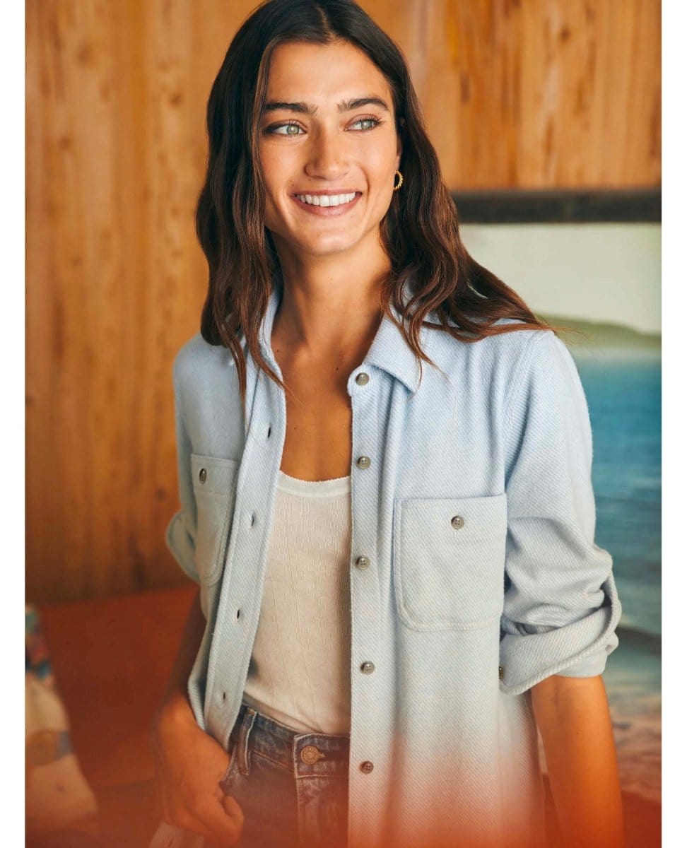 Legend Twill Shirt Ice Blue - PINK ARROWS