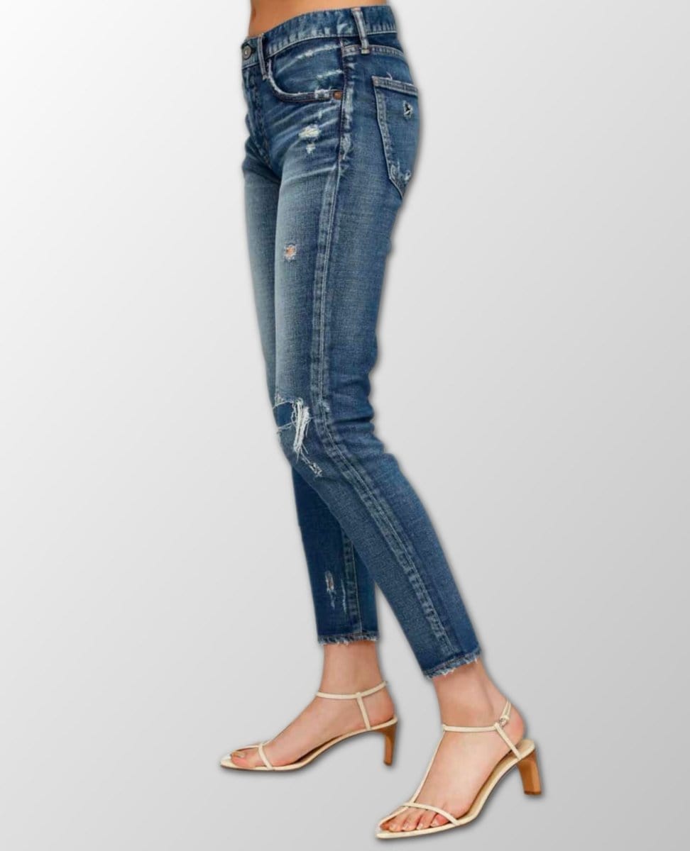 Lenwood Skinny Medium Blue Vintage - PINK ARROWS