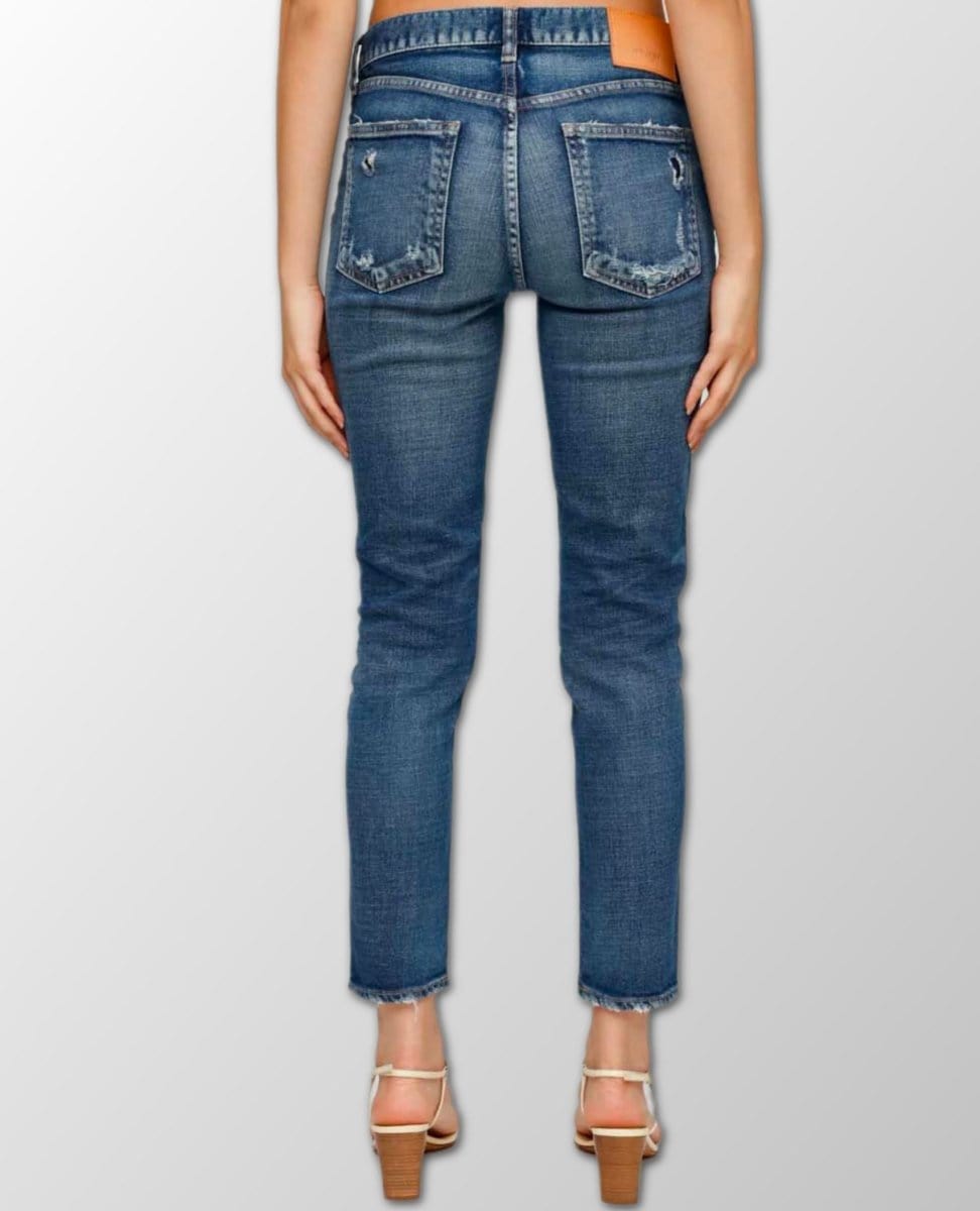 Lenwood Skinny Medium Blue Vintage - PINK ARROWS