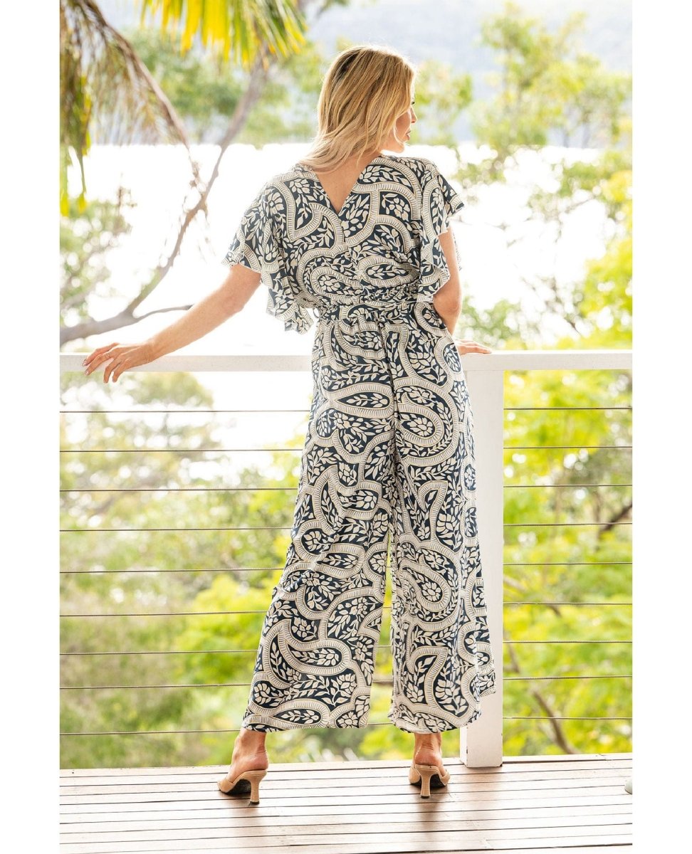 Leura Frill Jumpsuit - PINK ARROWS