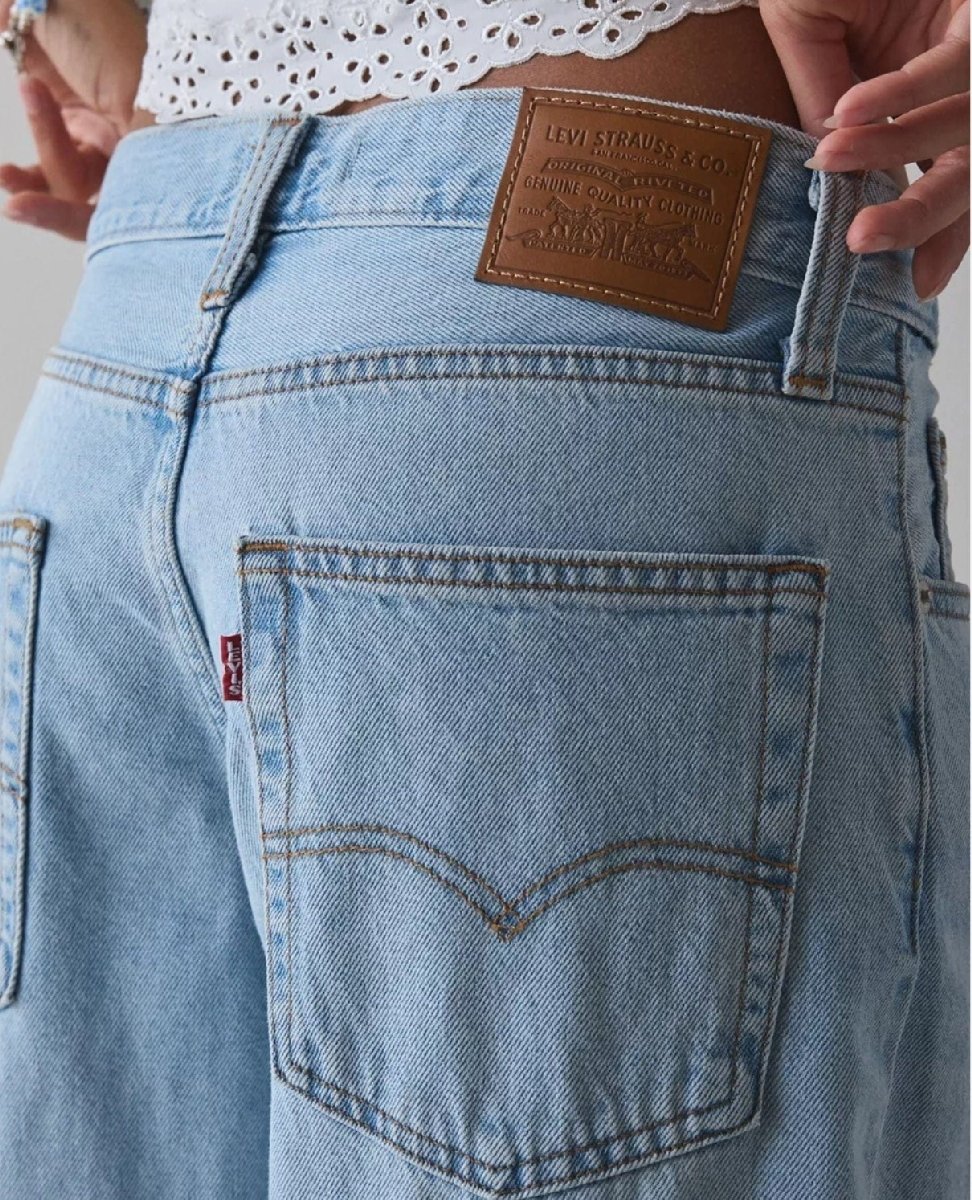 Low Loose Jeans Fan Flare - PINK ARROWS
