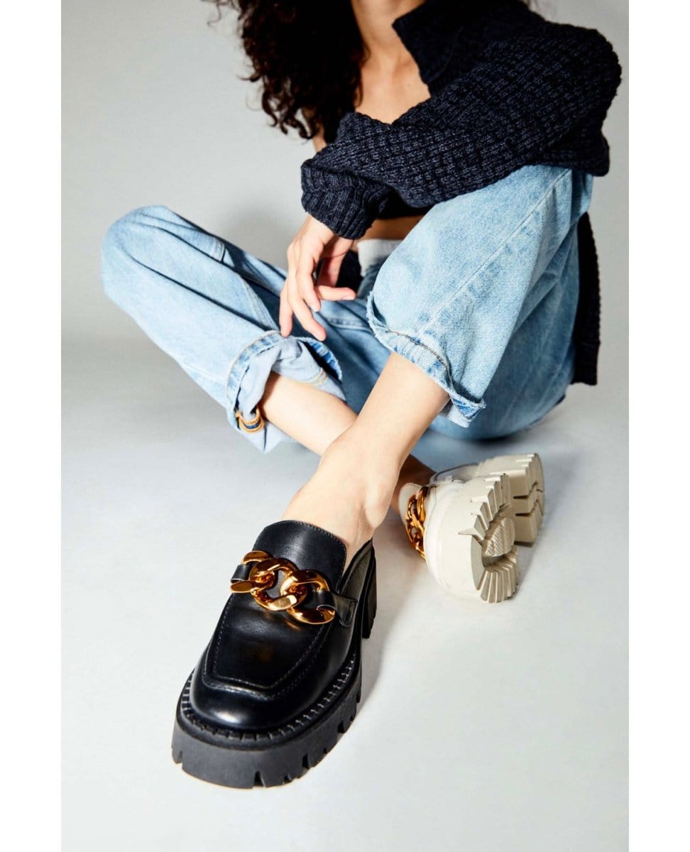 Lyra Link Loafer Black - PINK ARROWS