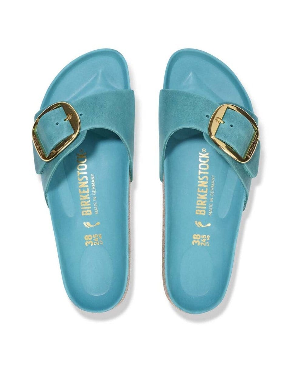 Madrid Big Buckle Oiled Leather Biscay Bay - PINK ARROWS