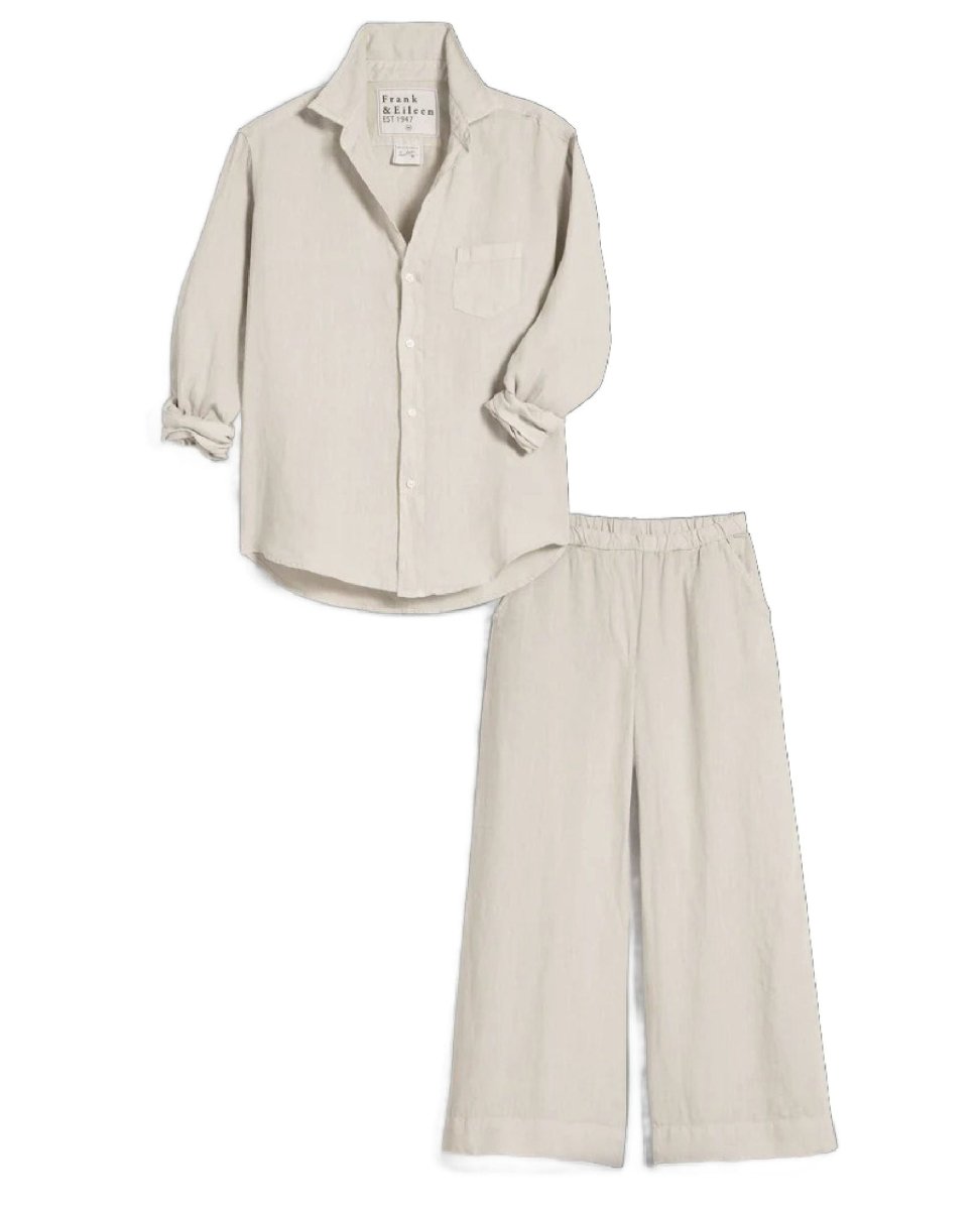 Maisie Wide - Leg Pant Sand - PINK ARROWS