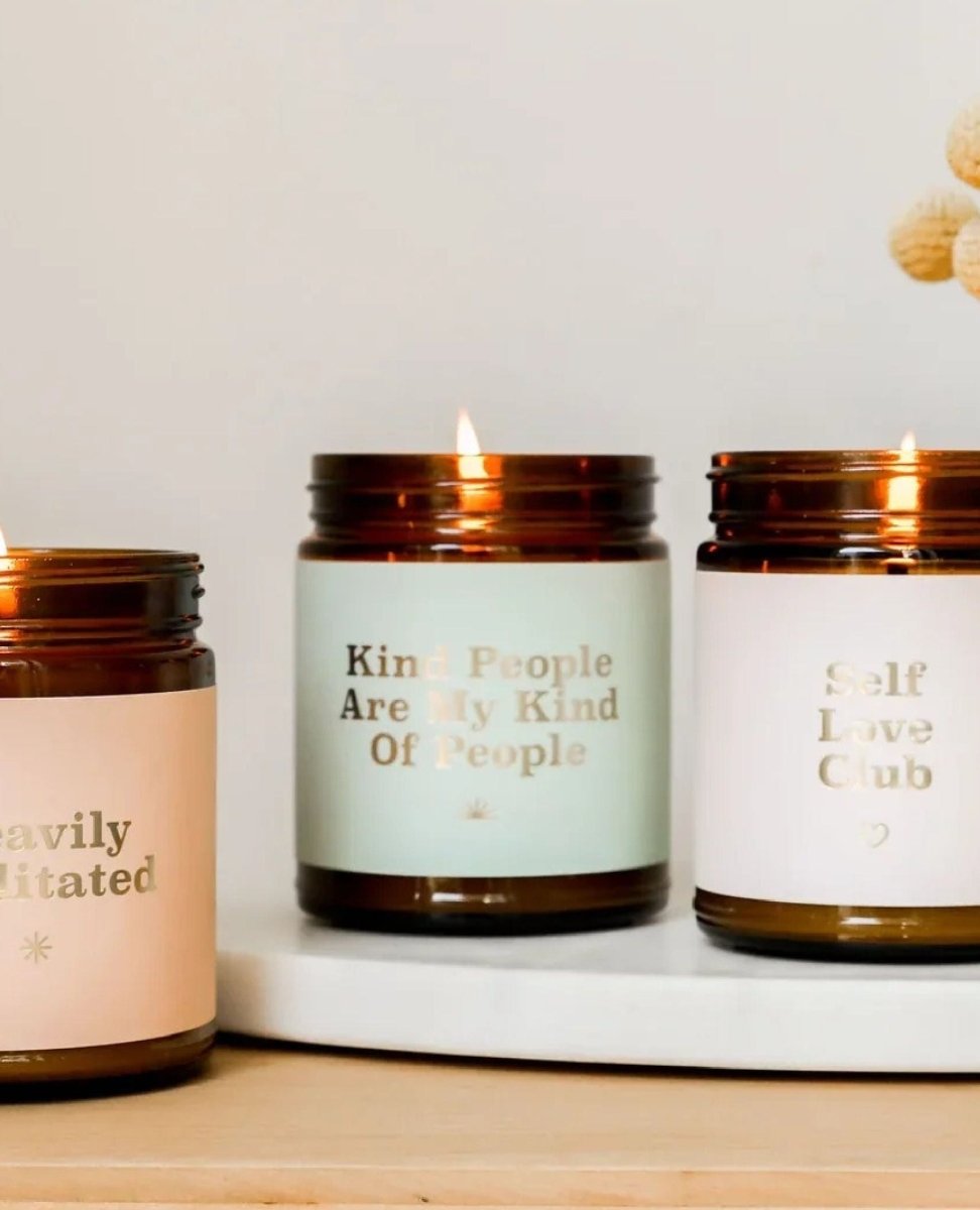 Mantra Candle Kind People 9oz - PINK ARROWS