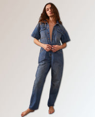 Marci Coverall High Noon - PINK ARROWS