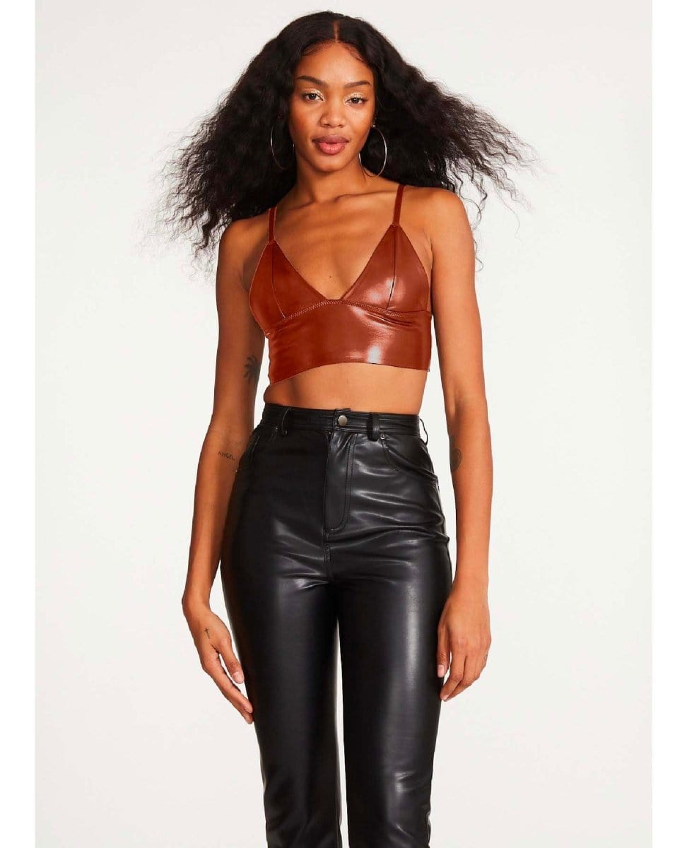 Melika Vegan Bralette Cognac - PINK ARROWS