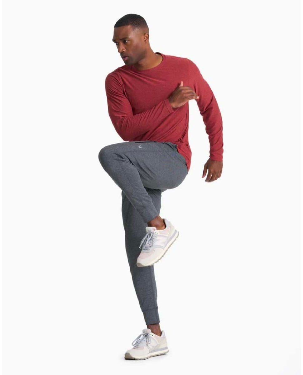 Men's Sunday Performance Jogger Charcoal Heather - PINK ARROWS