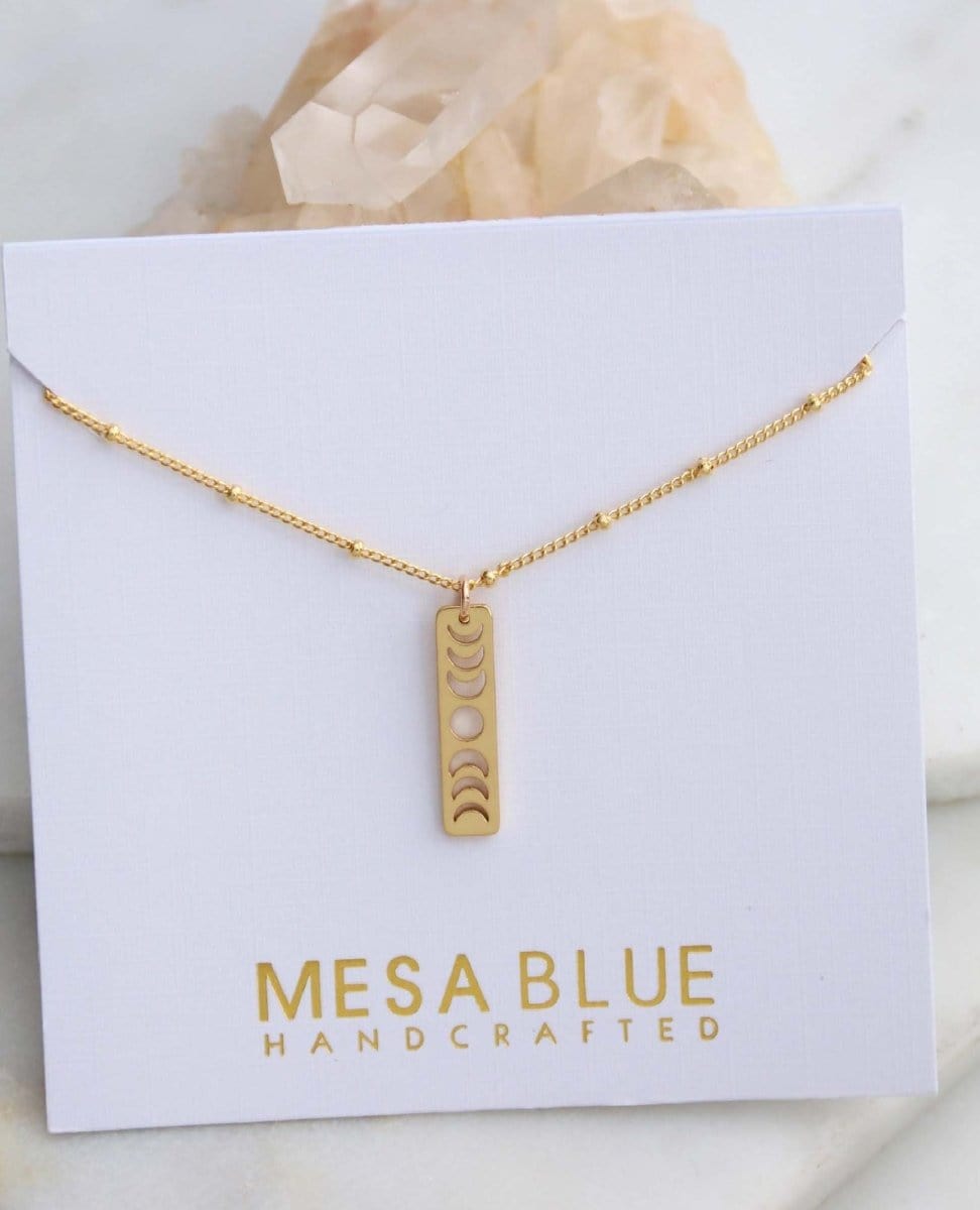 Moon Phase Necklace - PINK ARROWS