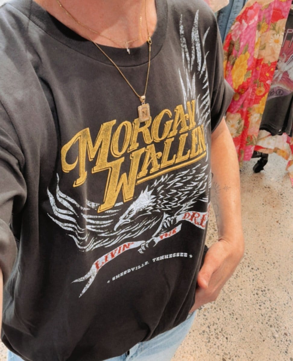 Morgan Wallen Livin' the Dream Tee - PINK ARROWS