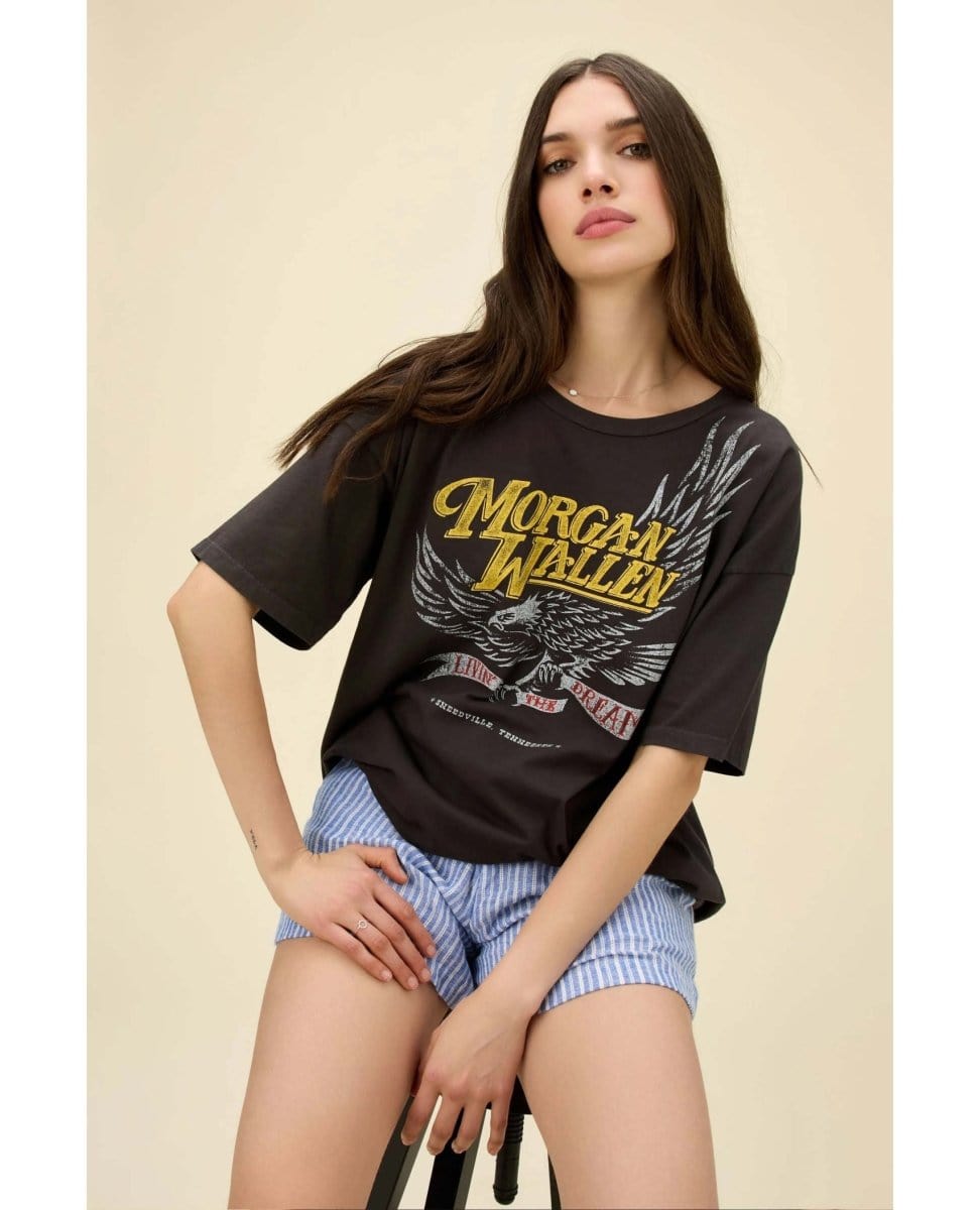 Morgan Wallen Livin' the Dream Tee - PINK ARROWS