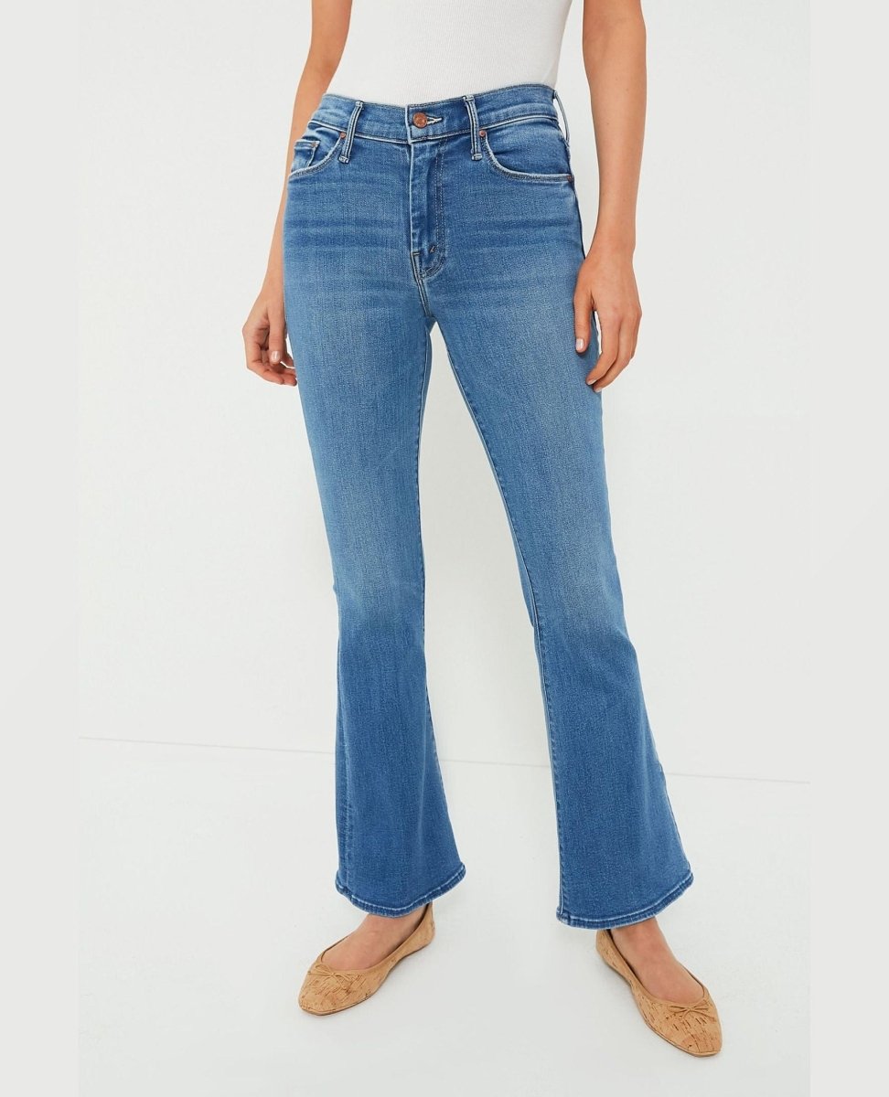 MOTHER Denim Weekender Bootcut Layover - PINK ARROWS
