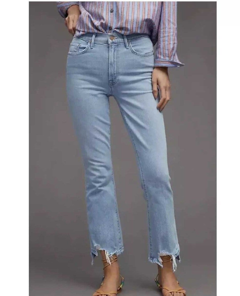 Mother Jeans Insider Crop Step in Mentally Elsewhere - PINK ARROWS