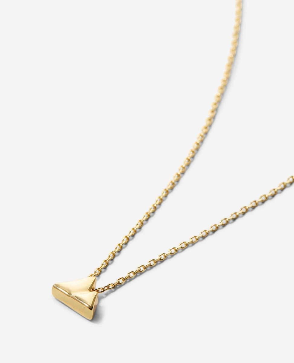 Move Mountains Necklace Gold - PINK ARROWS