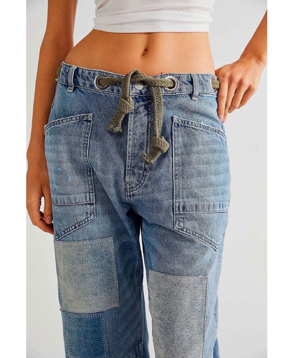 Moxie Low Slung Pull On Barrel Truest Blue - PINK ARROWS