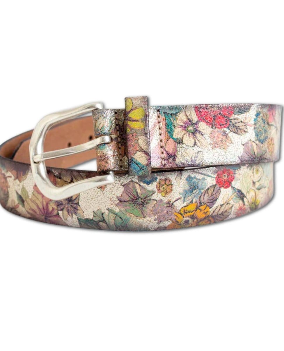 Multicolor Floral Designed Belt - PINK ARROWS