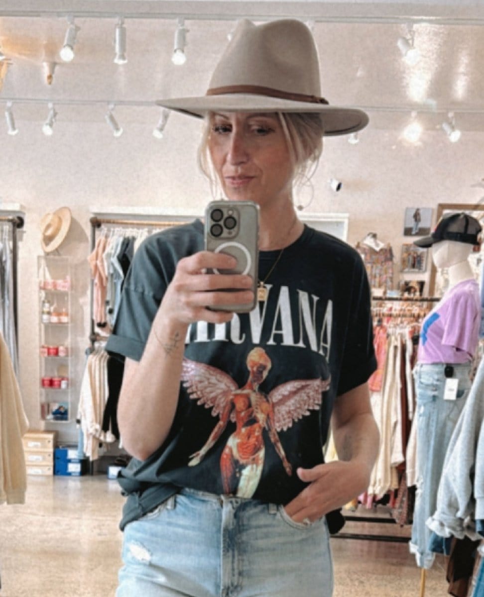 Nirvana In Utero Tee Vintage Black - PINK ARROWS