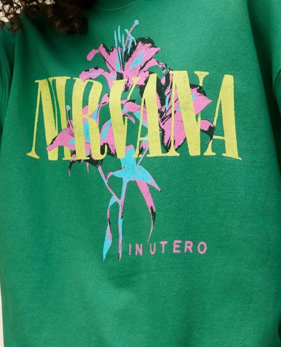 Nirvana Lilies Jade Sweatshirt - PINK ARROWS