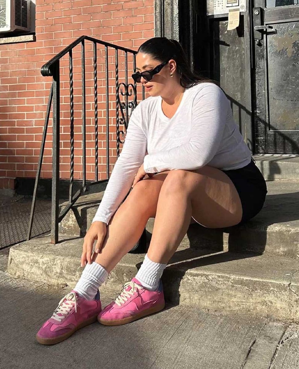 Notice Pink Suede Sneakers - PINK ARROWS