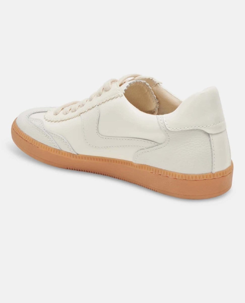 Notice White Leather Sneakers - PINK ARROWS