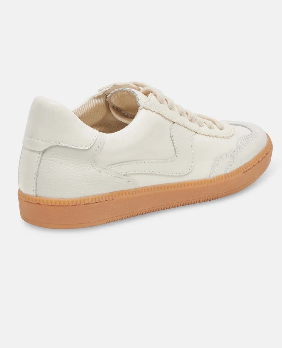 Notice White Leather Sneakers - PINK ARROWS