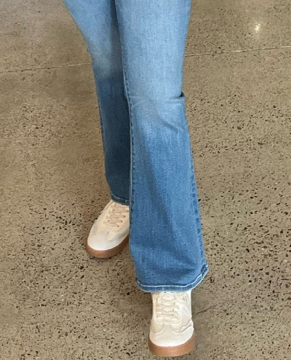 Notice White Leather Sneakers - PINK ARROWS