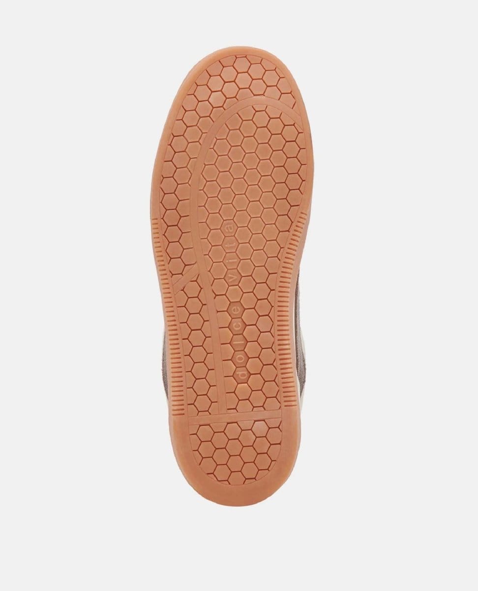 Notice White/Grey Leather Sneakers - PINK ARROWS