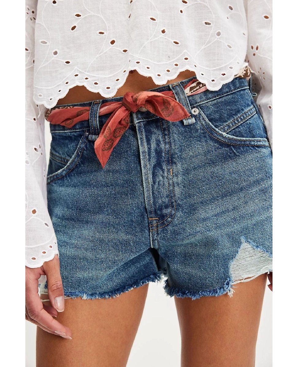 Now or Never Denim Short Sunsational - PINK ARROWS