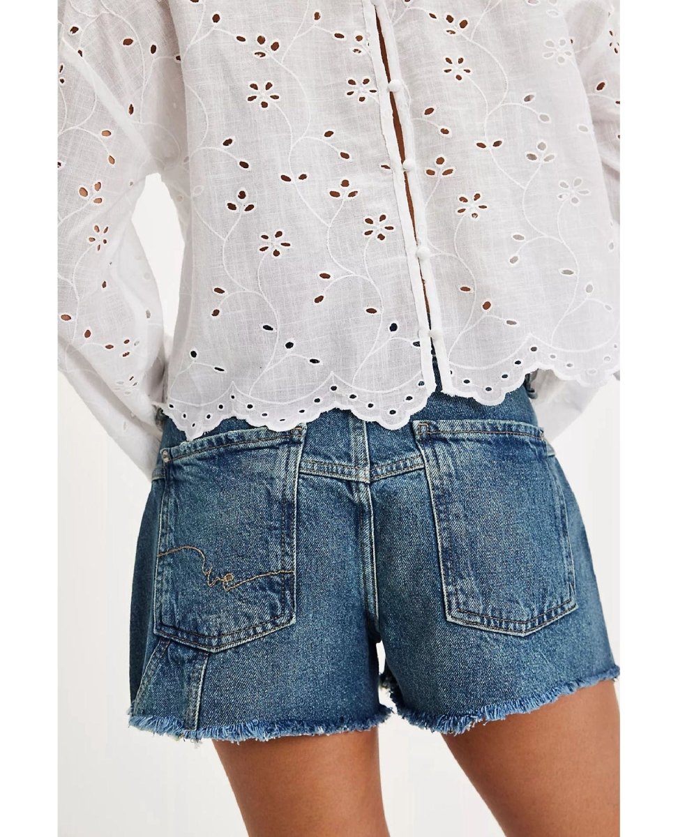 Now or Never Denim Short Sunsational - PINK ARROWS