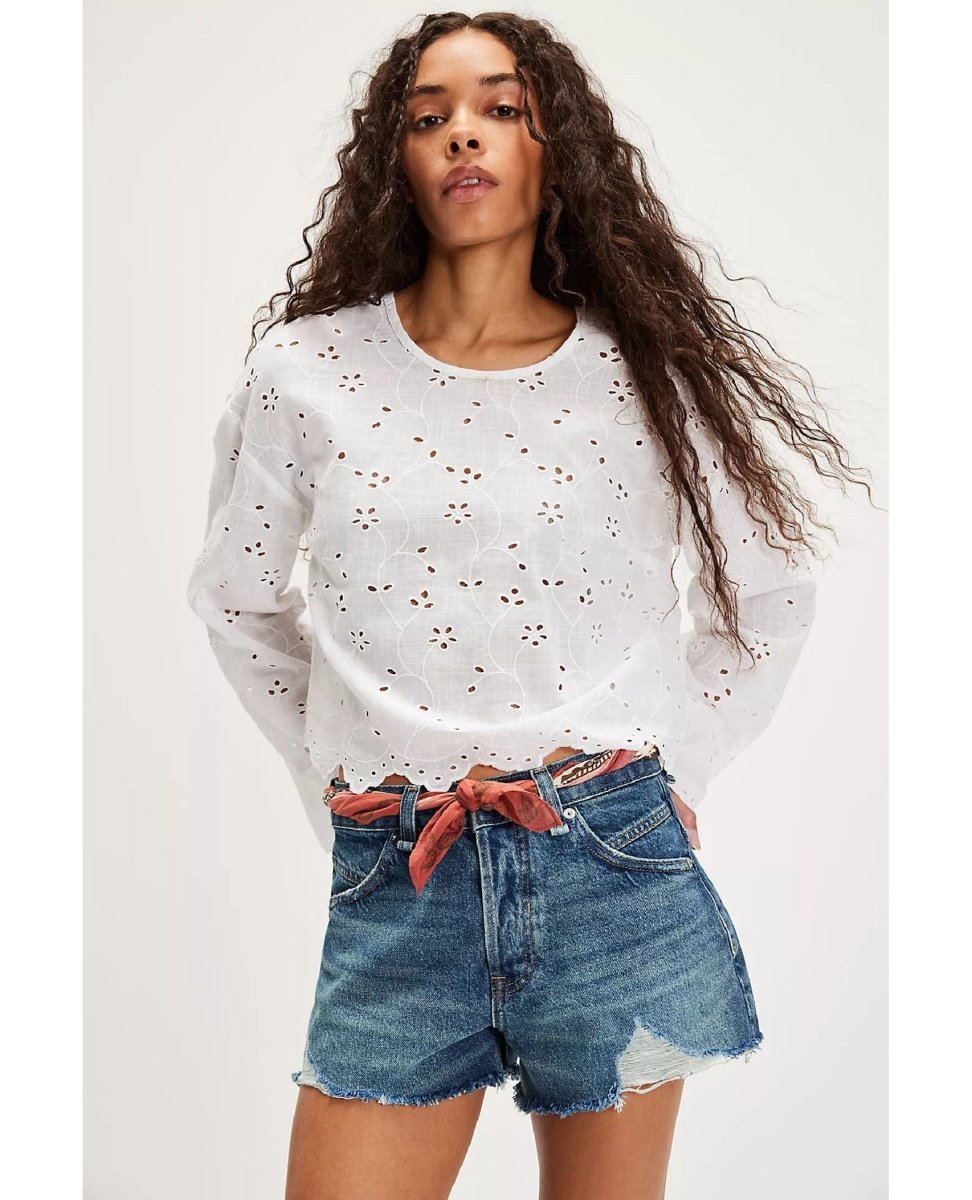 Now or Never Denim Short Sunsational - PINK ARROWS