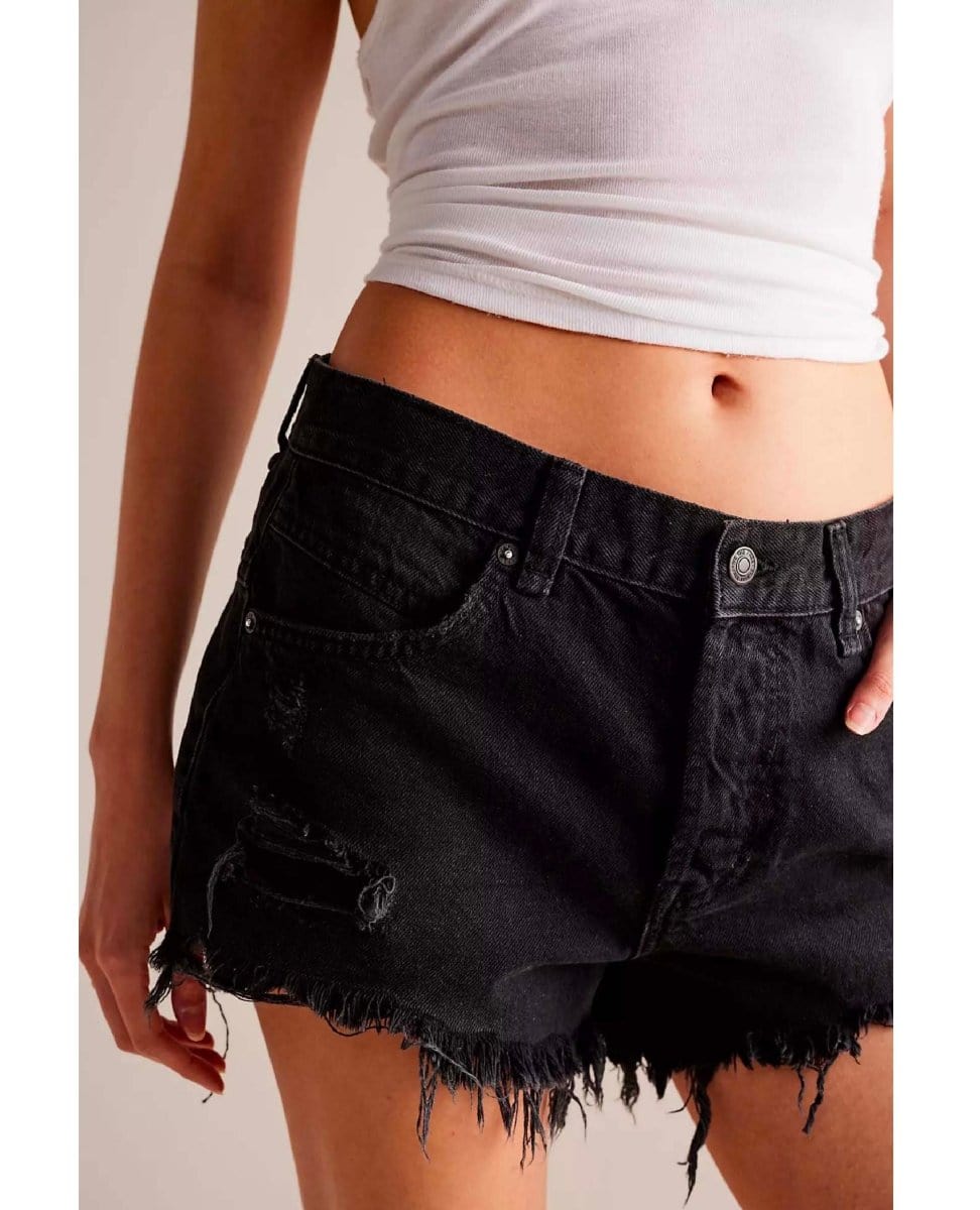 Now or Never Denim Short Zodiak - PINK ARROWS