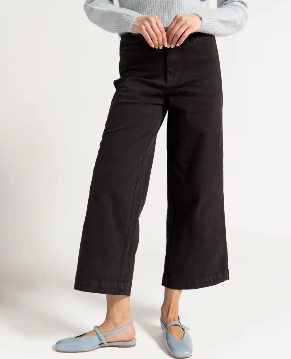 Oat NY Crop Pant Black - PINK ARROWS