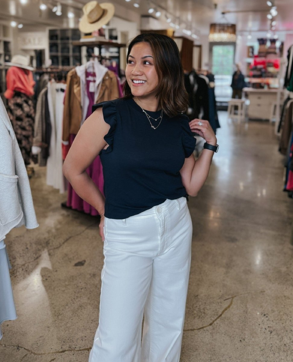 Oat NY Wide Leg Jean White - PINK ARROWS