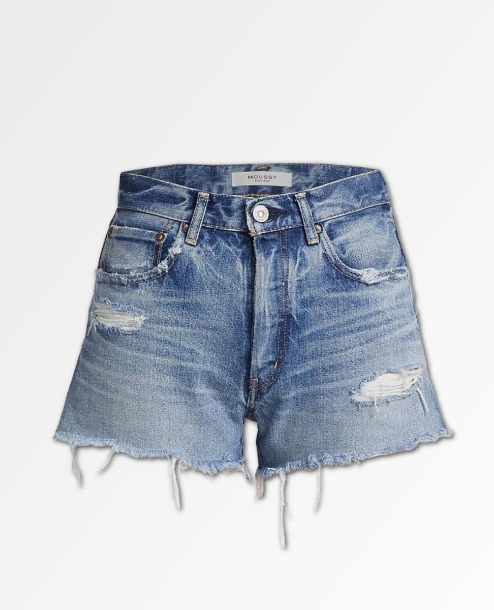 Packard Distressed Denim Cut - Offs - PINK ARROWS