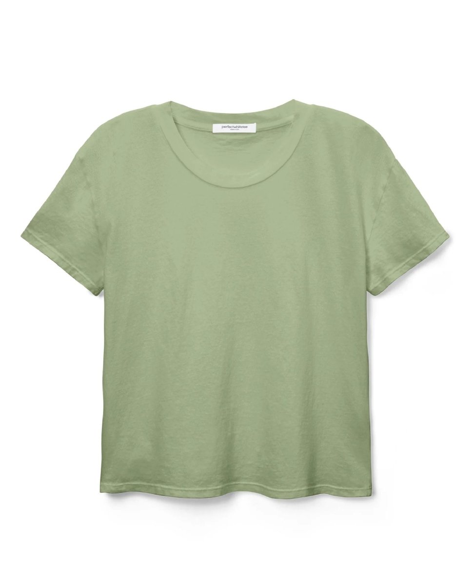 Perfect Harley Crew Tee Aloe - PINK ARROWS