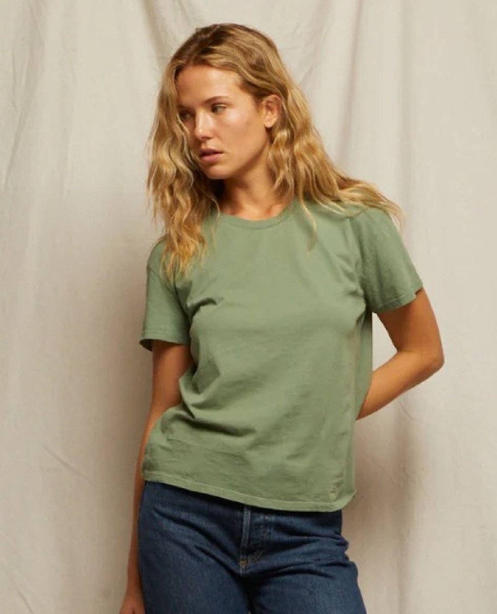 Perfect Harley Crew Tee Aloe - PINK ARROWS