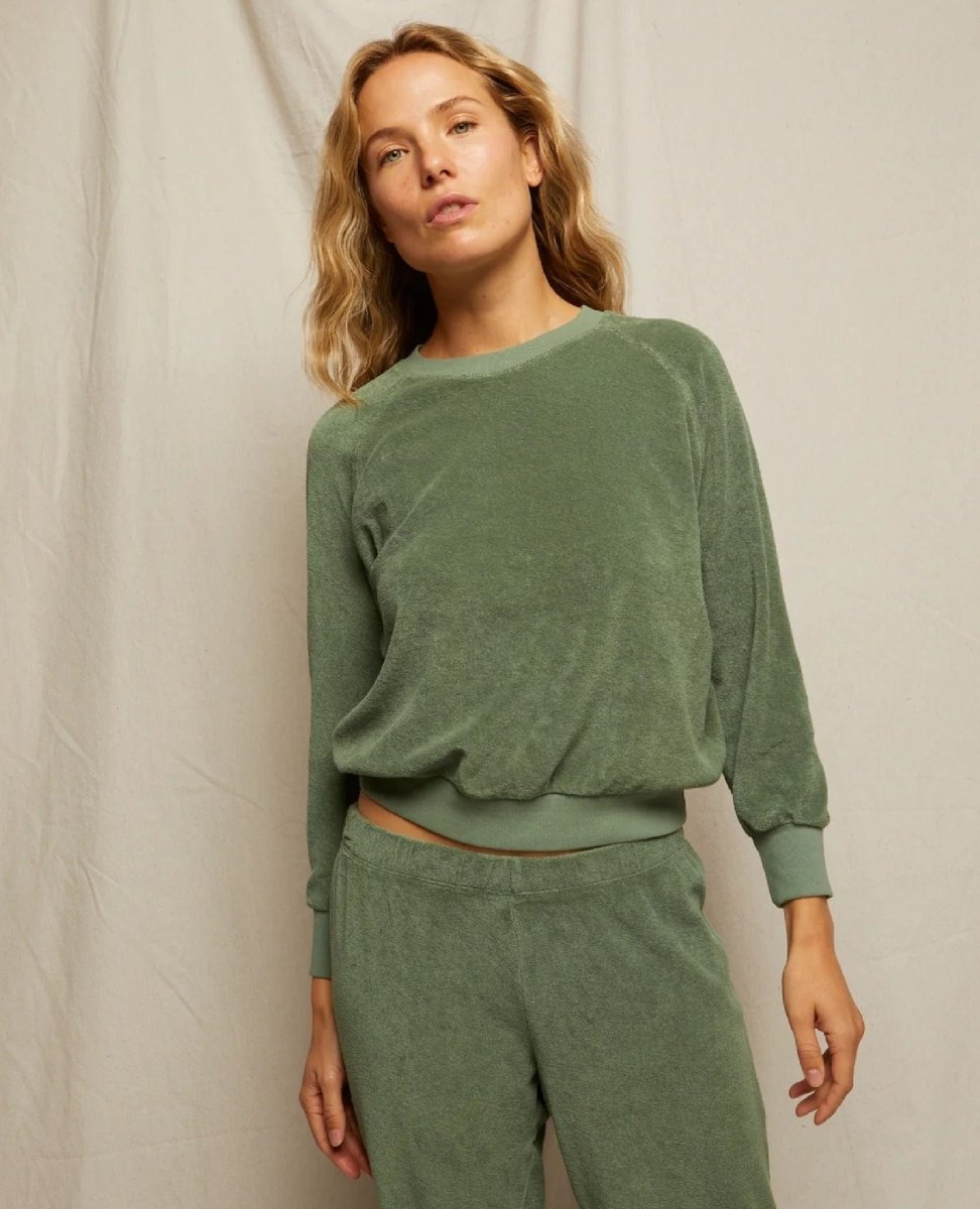 Perfect Saylor Aloe Sweatshirt - PINK ARROWS