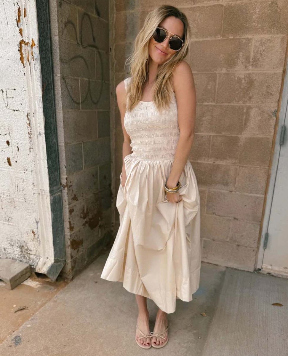 Pistola Alessia Dress – Shell - PINK ARROWS