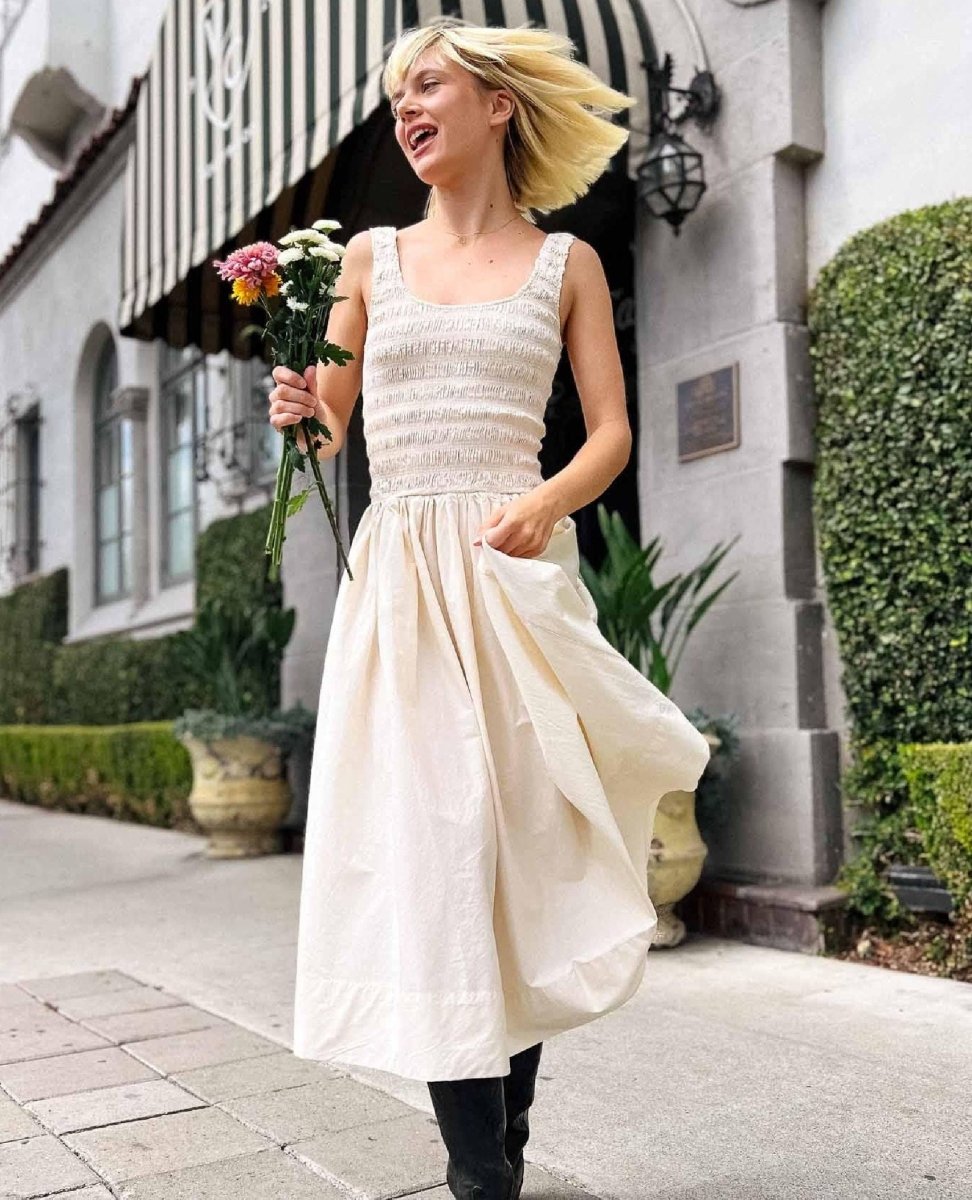 Pistola Alessia Dress – Shell - PINK ARROWS