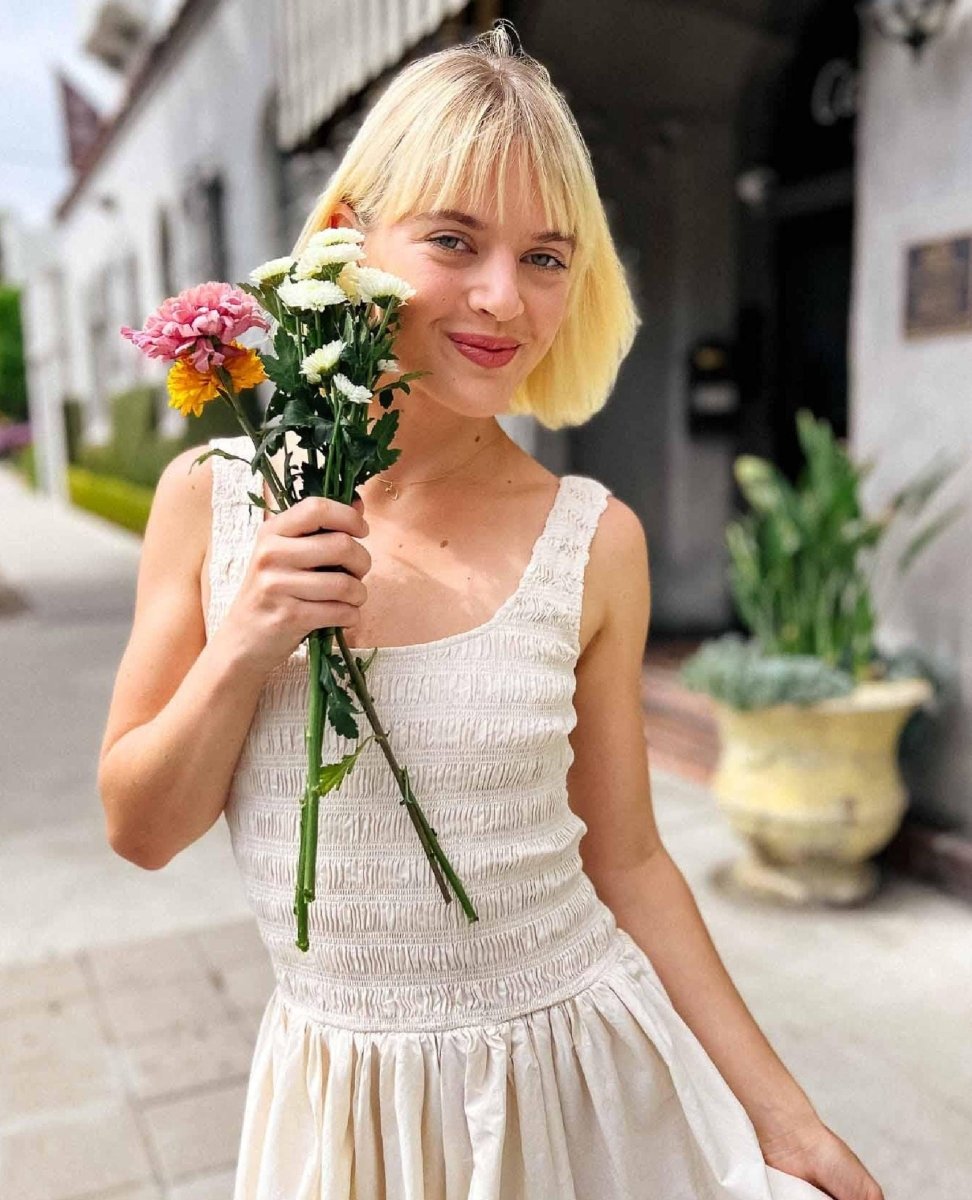 Pistola Alessia Dress – Shell - PINK ARROWS