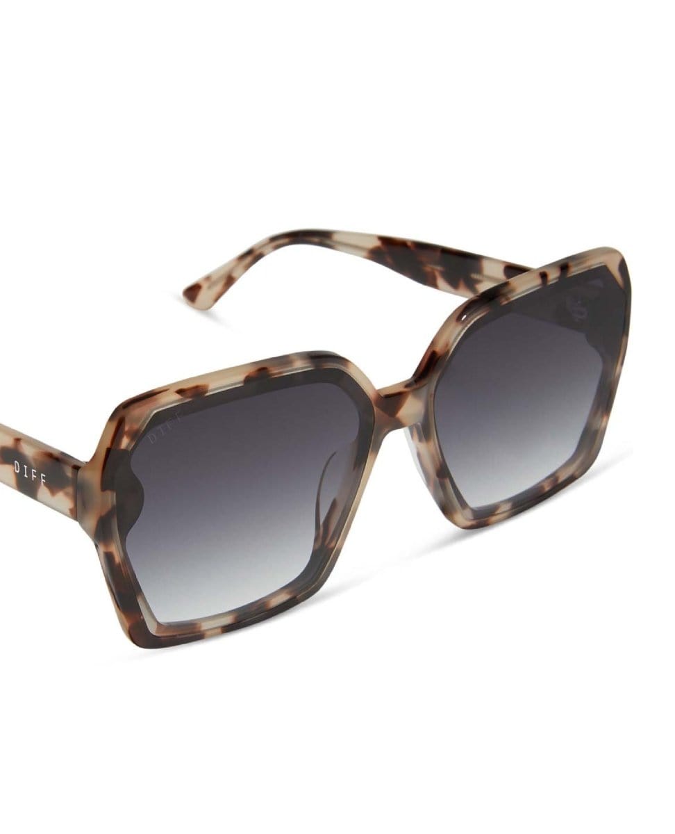 Presley Cream Tortoise Grey Gradient Sunglasses - PINK ARROWS