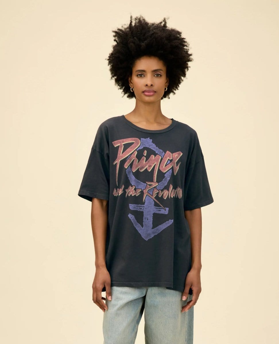 Prince and the Revolution Black TShirt - PINK ARROWS