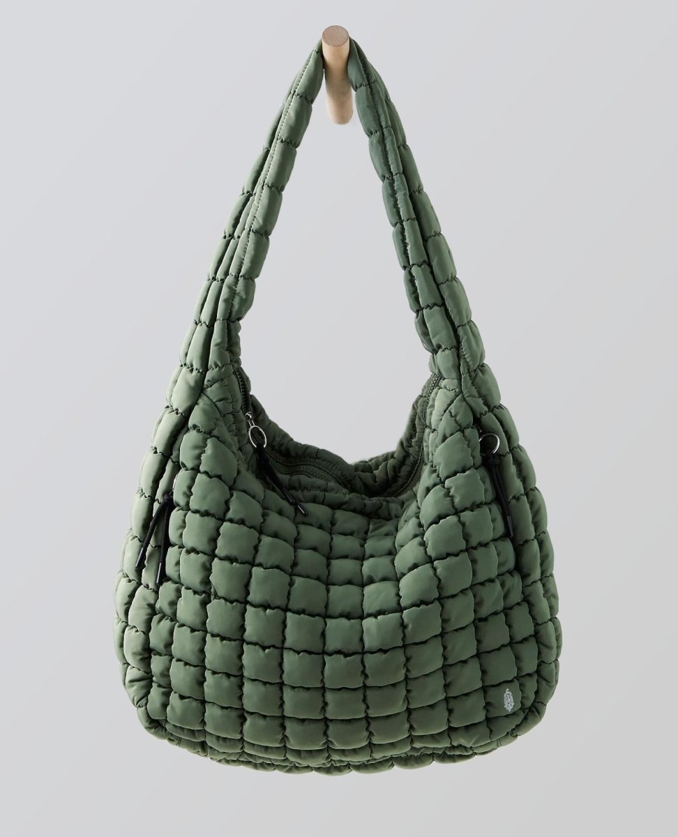 Quilted Carryall Seagrass - PINK ARROWS