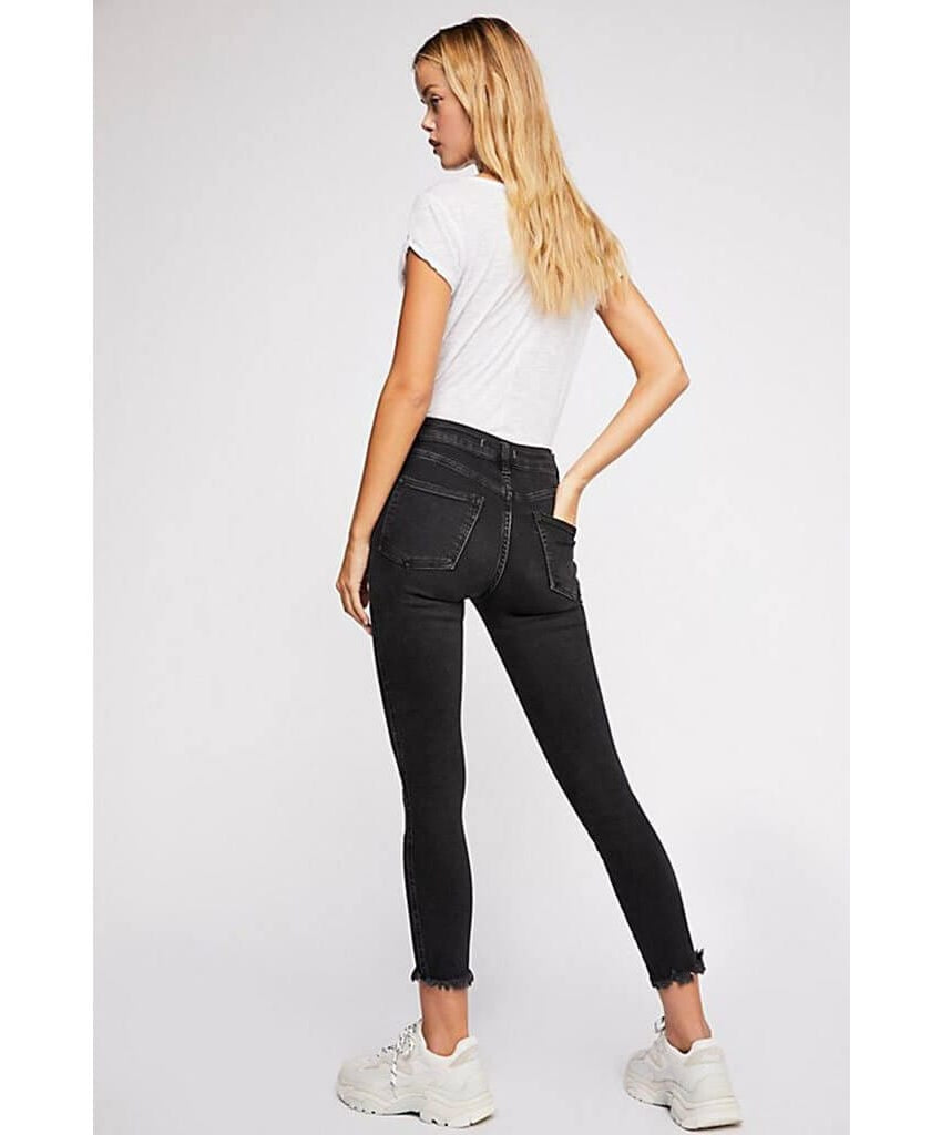 Raw High - Rise Jegging Vintage Black - PINK ARROWS