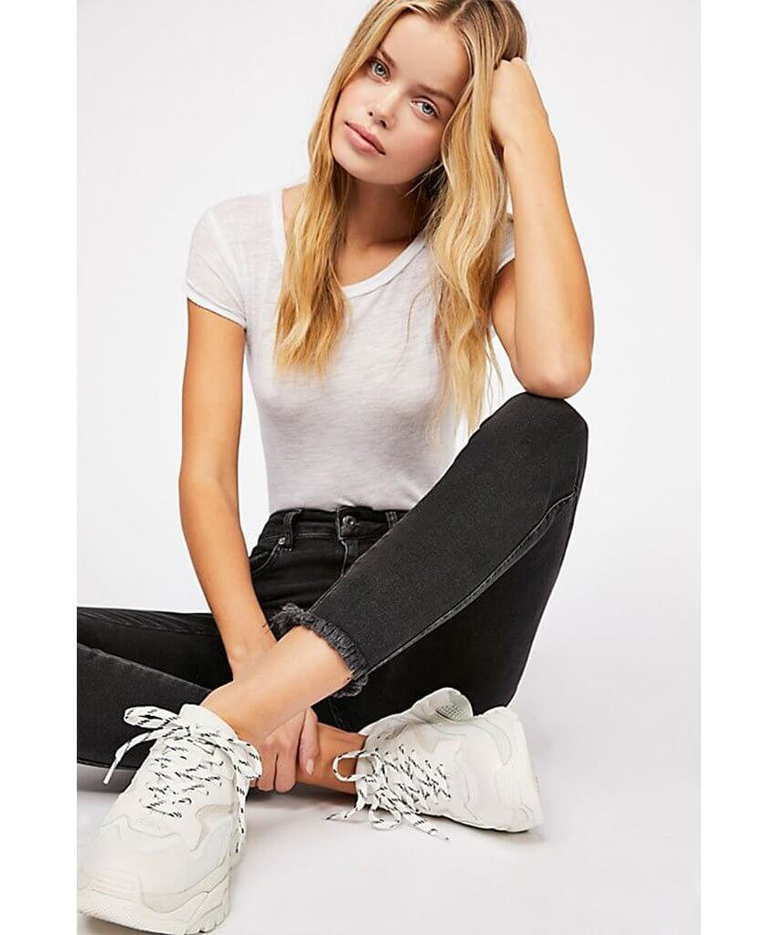 Raw High - Rise Jegging Vintage Black - PINK ARROWS