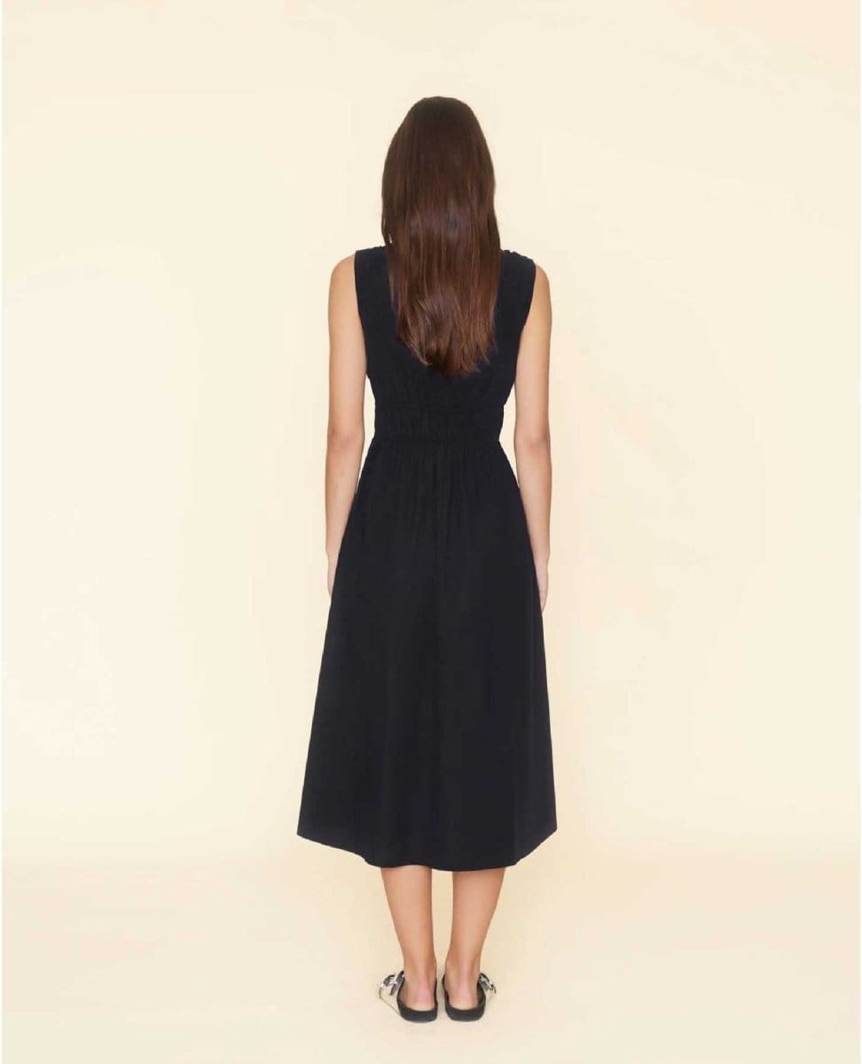 Restocked Cyra Dress Navy - PINK ARROWS