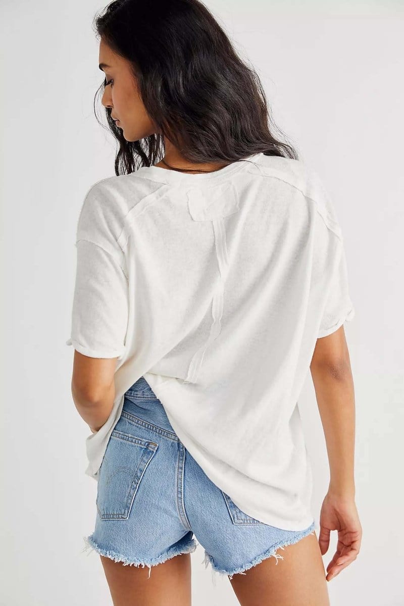 Restocked Perfect BF Tee Gardenia - PINK ARROWS