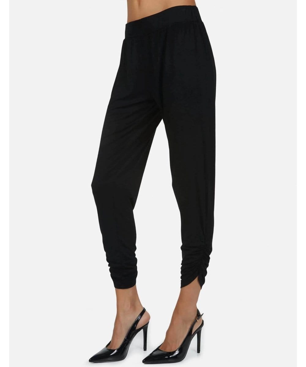 Restocked Perfect Pablo Shirring Pant Black - PINK ARROWS