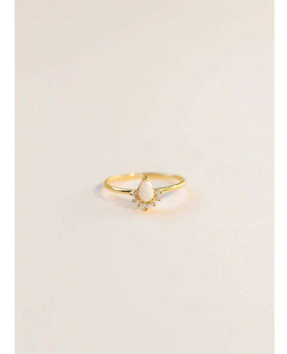 Ring Opal Burst - PINK ARROWS